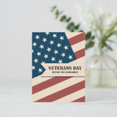 Veteranen Dag - Eer en Onthoud Briefkaart (Staand voorkant)