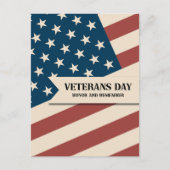 Veteranen Dag - Eer en Onthoud Briefkaart (Voorkant)