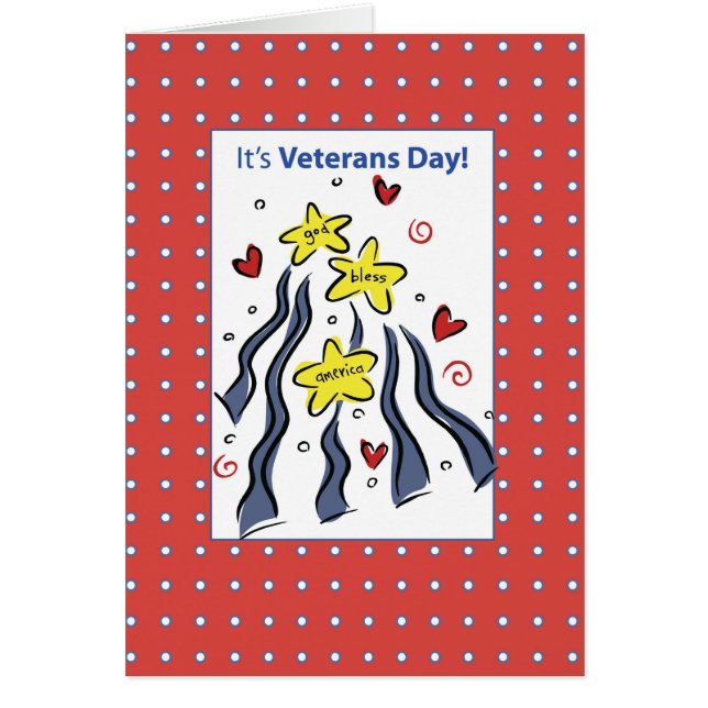 Veteranen Dag God zegene Amerika (Voorkant)