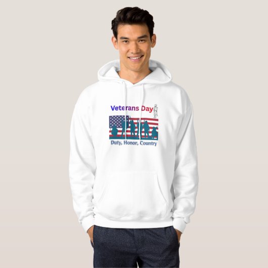 Veteranen Dag Hoodie (Voorkant volledig)