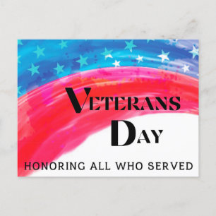 Veteranen Dag - Iedereen die diende eren  Briefkaart