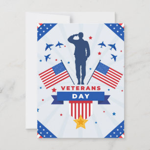 Veteranen Dag - Iedereen die gediend heeft eren  Briefkaart