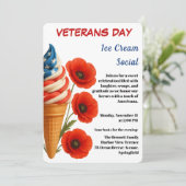 Veteranen Dag | Ijs sociale Viering Kaart (Staand voorkant)