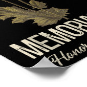 Veteranen Dag Lest We Forget Rode Klaproos Bloem U Poster (Hoek)