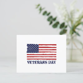 Veteranen Dag & Morse Code Briefkaart