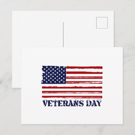 Veteranen Dag & Morse Code Briefkaart (Voorkant / Achterkant)