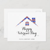 Veteranen Dag Onroerend Goed Huis Briefkaart (Voorkant / Achterkant)