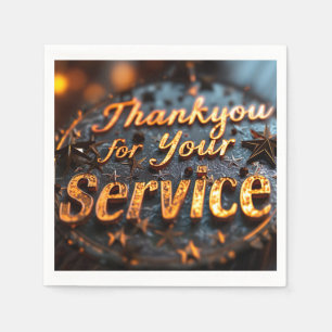 Veteranen dag papier servet