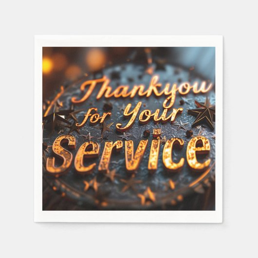 Veteranen dag papier servet (Voorkant)