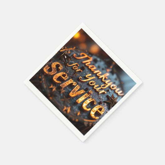 Veteranen dag papier servet (Hoek)