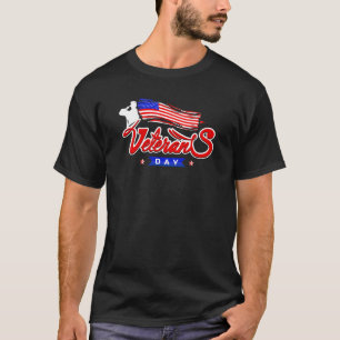 veteranen dag patriottische Amerikaanse vlag T-shirt