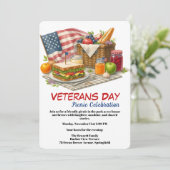 Veteranen Dag | Picknick Viering Kaart (Staand voorkant)