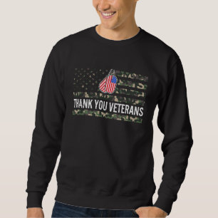 Veteranen Dag Rode Klaproos Bloem Dank U Amerikaan Trui