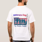 Veteranen Dag T-shirt (Achterkant)