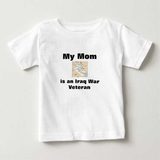 Veteranen Dag t-shirt Irak Veteran mijn moeder (Voorkant)