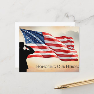 Veteranen Dag - Ter ere aan allen die hebben gedie Briefkaart