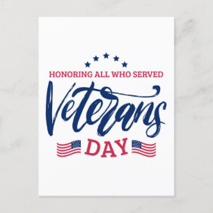 Veteranen Dag - Ter ere aan allen die hebben gedie Briefkaart