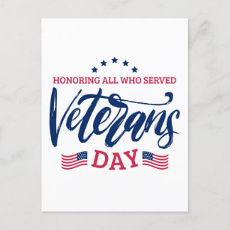Veteranen Dag - Ter ere aan allen die hebben gedie Briefkaart