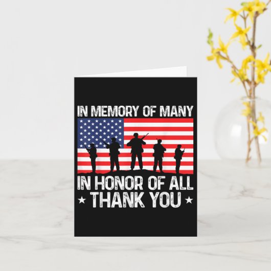 Veteranen Dag Ter Ere Van Alle Veteranen Herdenkin Kaart (Gele Bloem)