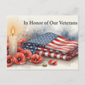 Veteranen Dag - Ter ere van allen die dienden Briefkaart (Voorkant)