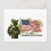 Veteranen Dag - Ter ere van allen die gediend hebb Briefkaart (Voorkant)