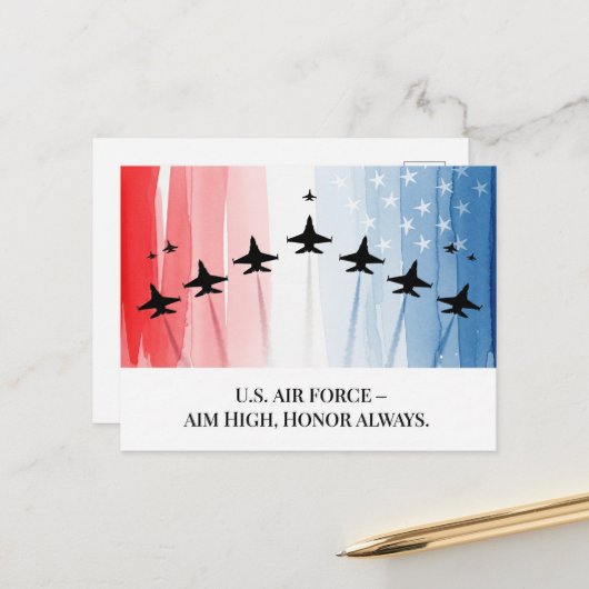 Veteranen Dag - Ter ere van allen die gediend hebb Briefkaart (Voorkant / Achterkant in situ)