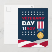 Veteranen Dag - Ter ere van allen die gediend hebb Briefkaart (Voorkant / Achterkant)
