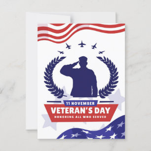 Veteranen Dag - Ter ere van allen die hebben gedie Briefkaart