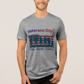 Veteranen Dag Tri-Blend Shirt (Voorkant)