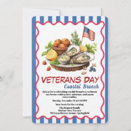 Veteranen Dag Uitnodiging | Kust Brunch Feest