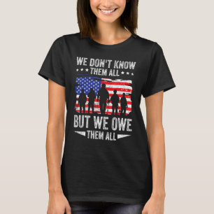 Veteranen dag zijn we hun patriottische veteraan m t-shirt