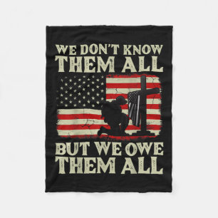 Veteranen dag zijn we hun patriottische veteraan v fleece deken