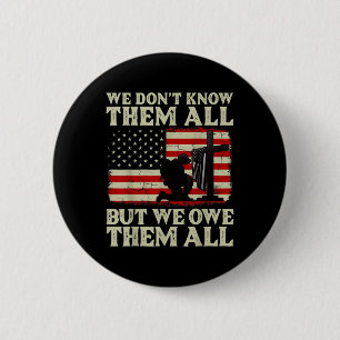 Veteranen dag zijn we hun patriottische veteraan v ronde button 5,7 cm