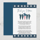 Veteranen, dank u | patriottische waardering bedankkaart (Voorkant / Achterkant)