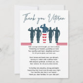 Veteranen, dank u | patriottische waardering bedankkaart (Voorkant)