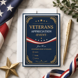 Veteranen Danken U Patriottisch Militair Feest Kaart