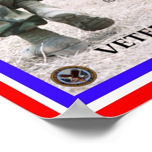 veteranen eerbetoon poster (Hoek)