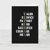 Veteranen Feiten Fijne Veteranen Dag Steun Grafisc Kaart (Voorkant)