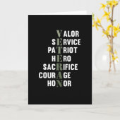 Veteranen Feiten Gelukkige Veteranen Dag Steun Gra Kaart (Gele Bloem)