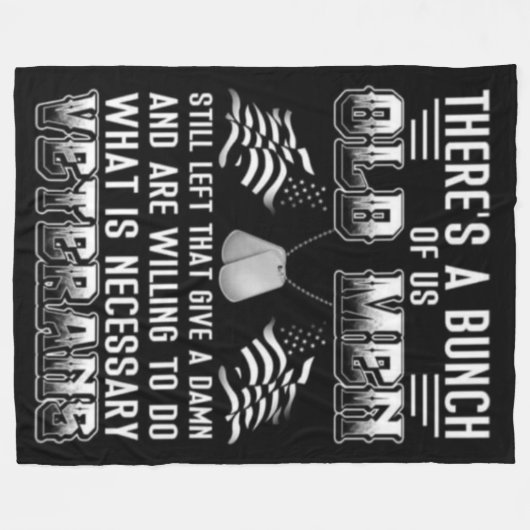 VETERANEN FLEECE DEKEN (Voorkant (Horizontaal))