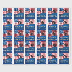Veteranen Geen Koningen VS Vlag Cadeaupapier