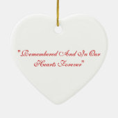 Veteranen "Herdenking" Ornament kerstboom (Achterkant)