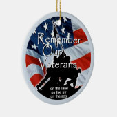 Veteranen Keramisch Ornament (Rechts)