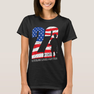 Veteranen Leven 22 Per Dag Zelfmoord Bewustzijn Pt T-shirt