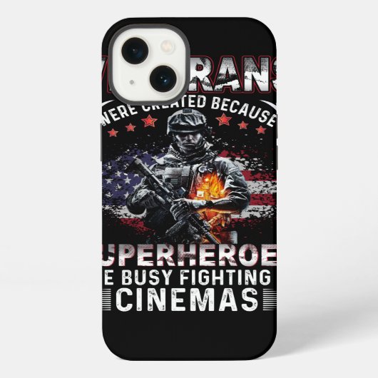 Veteranen Omdat Superhelden Bezig in Bioscopen iPhone Hoesje (Achterkant)