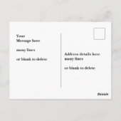 Veteranen omdat superhelden bezig zijn in Cinemas Briefkaart (Achterkant)