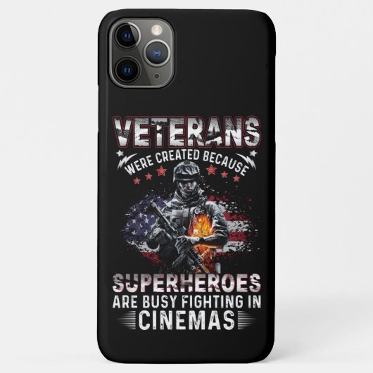 Veteranen omdat superhelden bezig zijn in Cinemas Case-Mate iPhone Case (Achterkant)