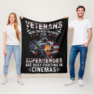 Veteranen omdat superhelden bezig zijn in Cinemas Fleece Deken