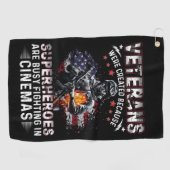 Veteranen omdat superhelden bezig zijn in Cinemas Golfhanddoek (Horizontaal)