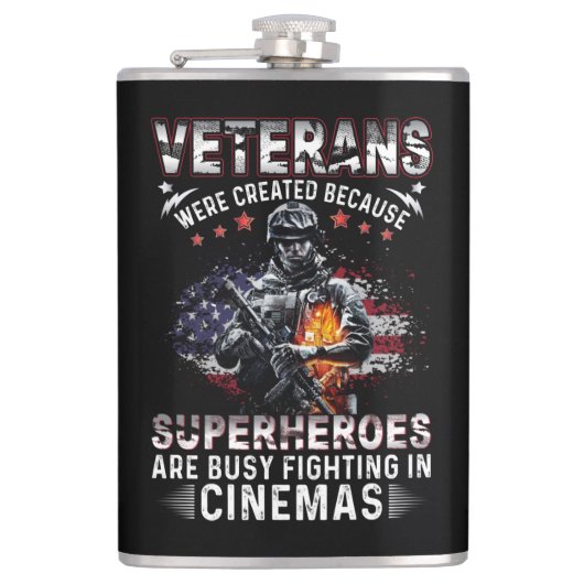 Veteranen omdat superhelden bezig zijn in Cinemas Heupfles (Voorkant)